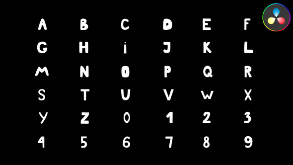 Photo of Liquid Organic Alphabet for DaVinci Resolve – Videohive 58468636