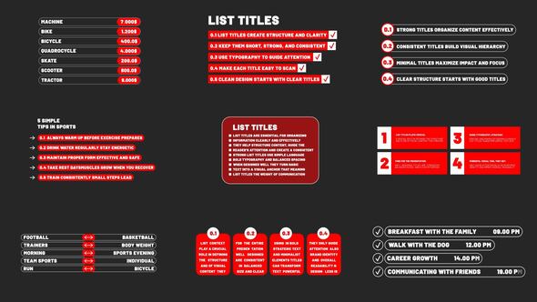 Photo of List Titles | After Effects – Videohive 58456062