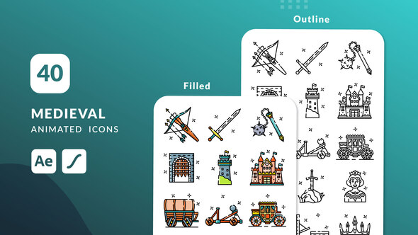 Photo of Medieval Animated Icons | After Effects – Videohive 58016268