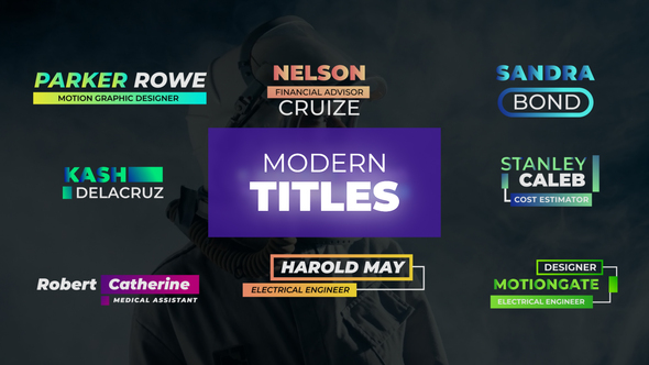 Photo of Modern Titles – Videohive 58561266