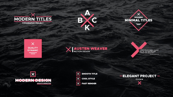 Photo of Modern Titles – Videohive 58689890