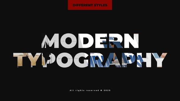 Photo of Modern Typography – Videohive 58391220
