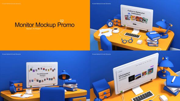Photo of Monitor Mockup 0.2 – Videohive 58627858