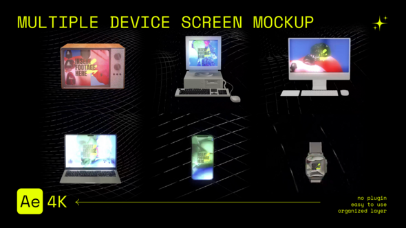 Photo of Multiple Device Screen Mockup – Videohive 58370363
