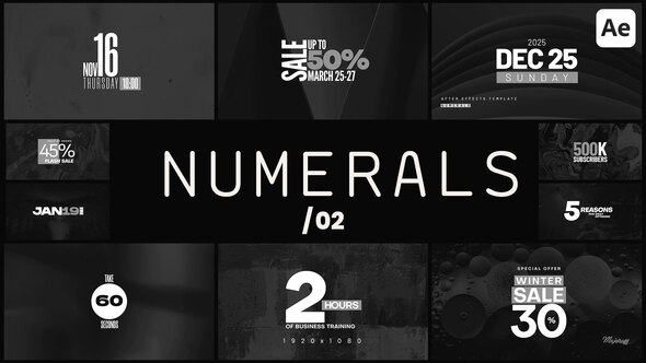 Photo of Numerals 02 – Videohive 58424572