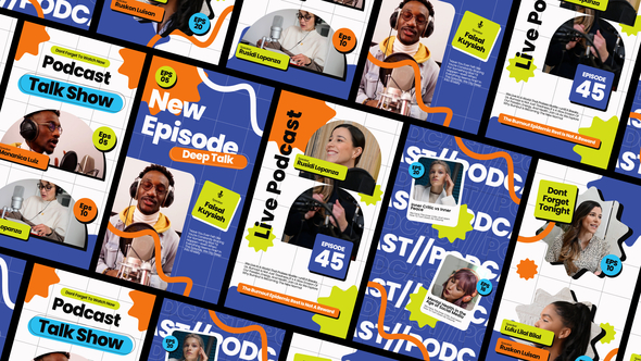 Photo of Podcast Talkshow Reel Story After Effect – Videohive 58653742