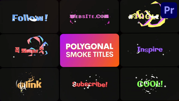 Photo of Poligonal Smoke Titles for Premiere Pro – Videohive 58341592