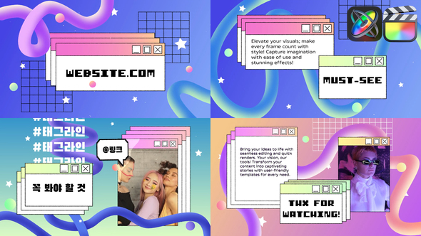 Photo of Pop Up Pixel Slides for FCPX – Videohive 58355944