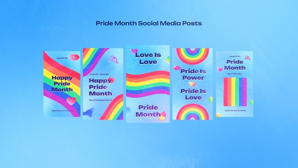 Photo of Pride Month Social Media Posts – Videohive 58355981