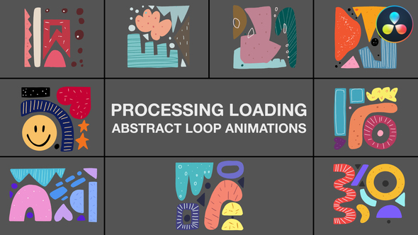 Photo of Processing Loading Abstract Loop Animations for DaVinci Resolve – Videohive 58310032
