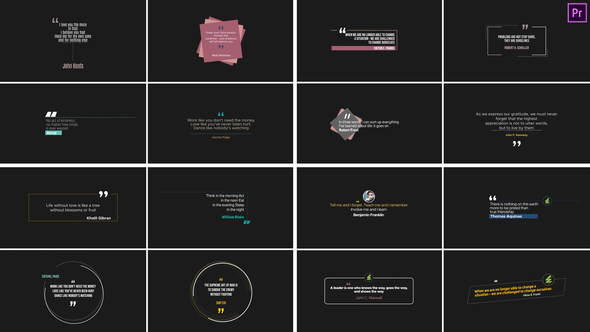 Photo of Quotes Title Pack Premiere Pro – Videohive 58694688