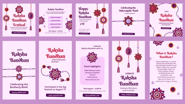 Photo of Raksha Bandhan Feed and Stories Instagram – Videohive 58671825
