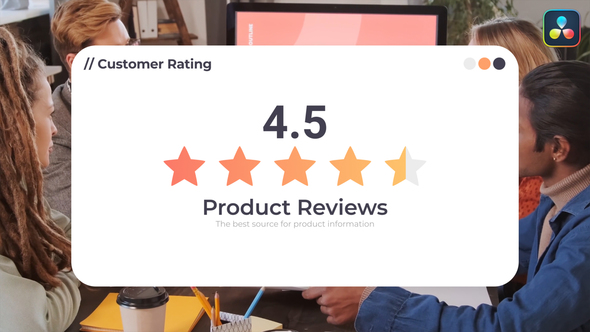 Photo of Rating & Reviews | DaVinci Resolve – Videohive 58365658