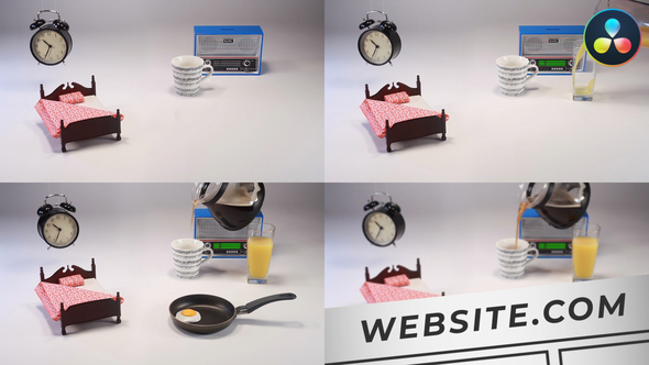 Photo of Realistic Morning Items Scene for DaVinci Resolve – Videohive 58356087