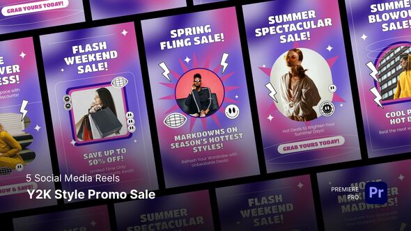 Photo of Reels – Y2K Style Promo Sale Premiere Pro Template – Videohive 58482512