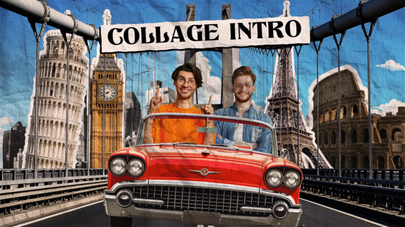 Photo of Retro Paper Collage Style Intro – Videohive 58623572