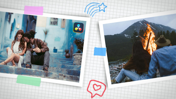 Photo of Scrapbook Tape Transitions for DaVinci Resolve – Videohive 58491278