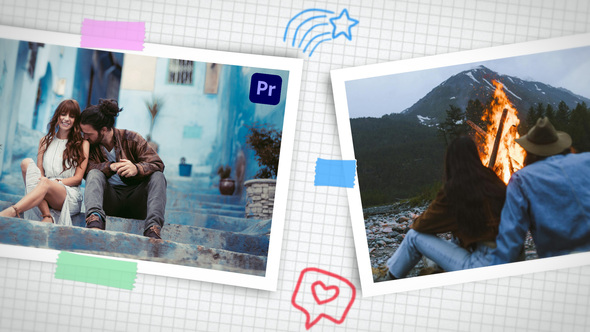 Photo of Scrapbook Tape Transitions for Premiere Pro – Videohive 58595366
