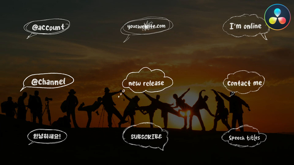 Photo of Scribble Speech Bubbles Titles for DaVinci Resolve – Videohive 58499041
