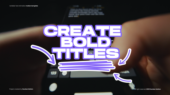 Photo of Scribble Text Animation – Videohive 58368835