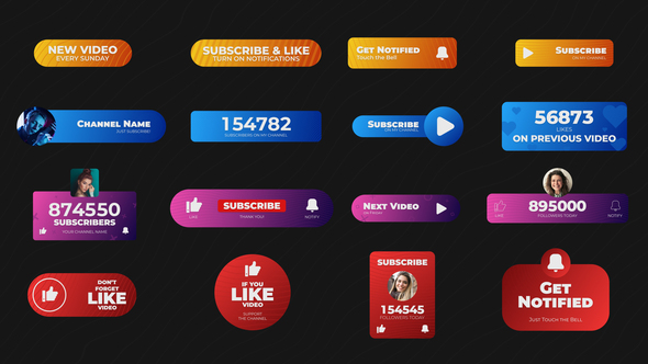 Photo of Social Titles – Videohive 58276965