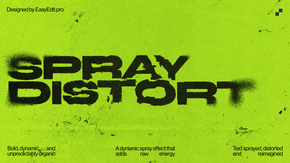 Photo of Spray Distort Typography | MOGRT – Videohive 58520877