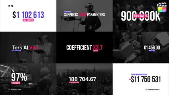 Photo of Titles Numbers  FCPX – Videohive 58343657