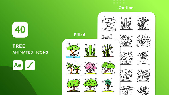 Photo of Tree Animated Icons | After Effects – Videohive 58654916