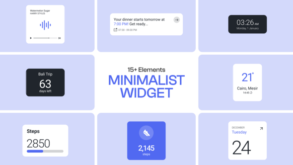 Photo of UI Minimal Widget – Videohive 58503140