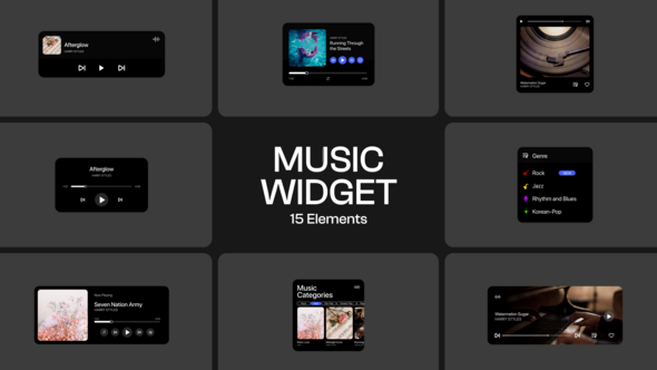 Photo of UI Music Widget – Videohive 58503153