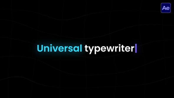 Photo of Universal Typewriter  AE – Videohive 58371540