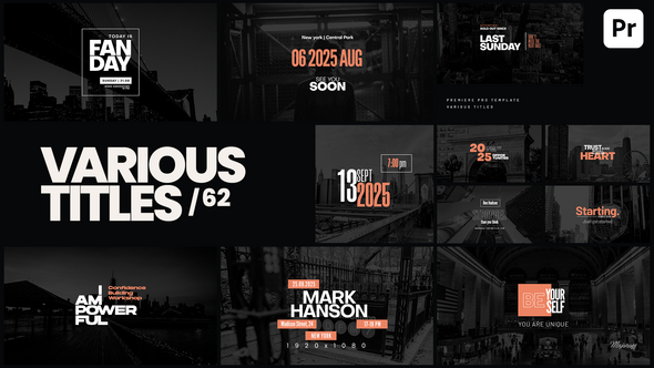 Photo of Various Titles 62 – Videohive 58655470