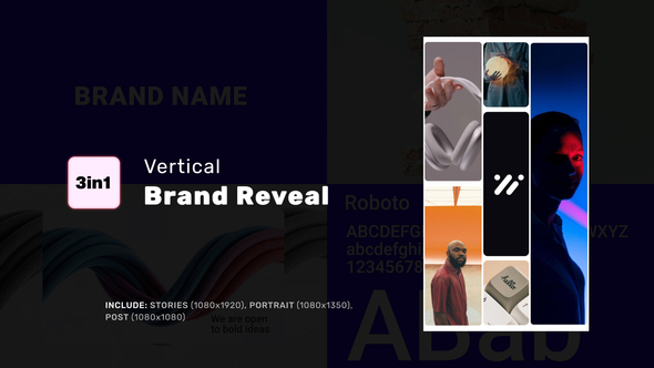 Photo of Vertical Brand Reveal – Videohive 58621894
