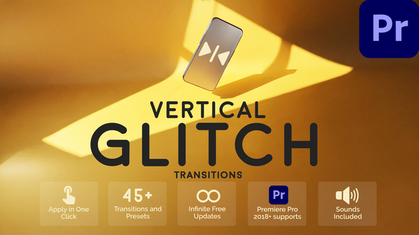 Photo of Vertical Glitch Transitions for Premiere Pro – Videohive 58330307