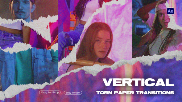 Photo of Vertical Paper Transition – Videohive 58310641