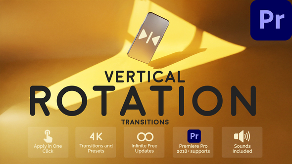 Photo of Vertical Rotation Transitions for Premiere Pro – Videohive 58503270