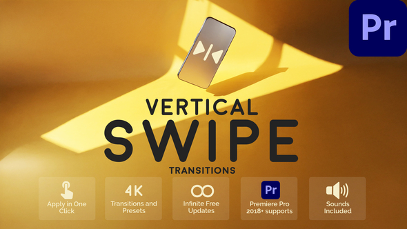 Photo of Vertical Swipe Transitions for Premiere Pro – Videohive 58585446