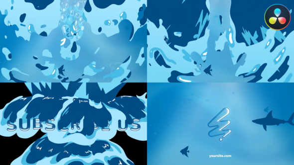 Photo of Water World Logo for DaVinci Resolve – Videohive 58574484
