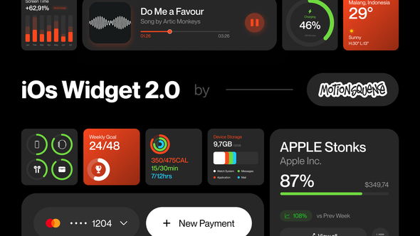 Photo of Widget UI 2.0 – Videohive 58444641