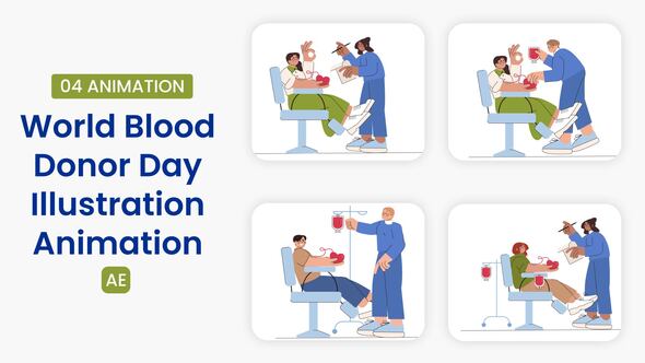 Photo of World Blood Donor Day Illustration – Videohive 58420472