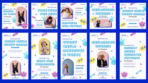 Photo of World Childrens Day Feed and Stories Instagram – Videohive 58543145