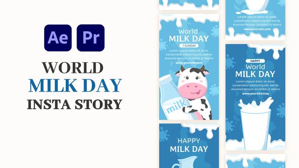 Photo of World Milk Day Instagram Story – Videohive 58309846