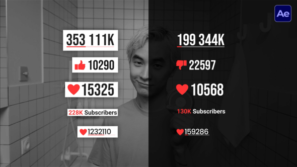 Photo of YouTube Counter  AE – Videohive 58312174
