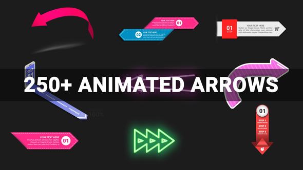 Photo of 250+ Animated Arrows – Videohive 22700855