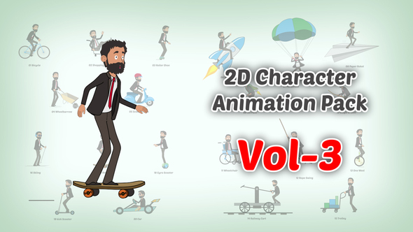 Photo of 2D character Animation Pack Vol 3 – Videohive 59039950