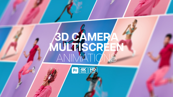 Photo of 3D Camera Multiscreen Animations for Premiere Pro – Videohive 59061002
