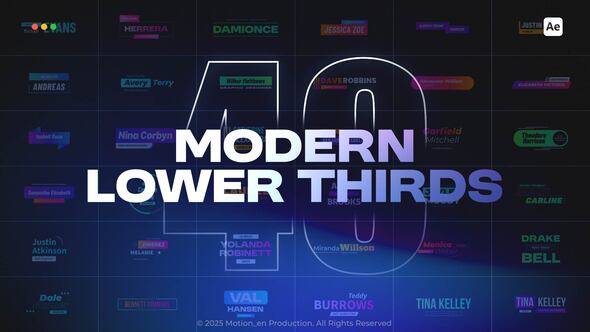 Photo of Modern Lower Thirds – Videohive 58956871