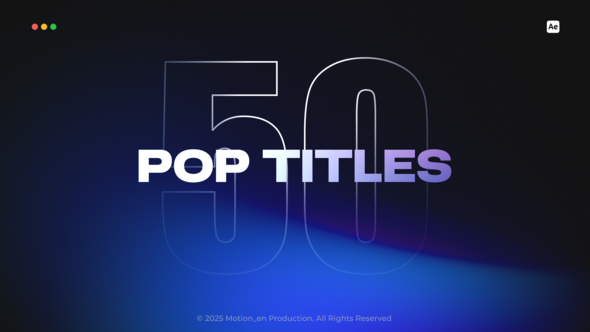 Photo of 50 Pop Titles – Videohive 58956693