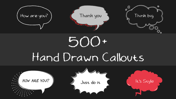 Photo of 500 Hand Drawn Callouts Pack – Videohive 21829853