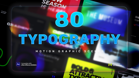 Photo of 80 Typography Scenes | After Effects – Videohive 59083459